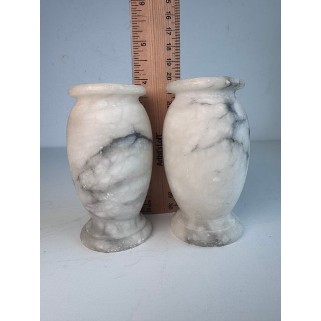 Alabaster Vases, a Pair For Sale In San Francisco - Image 6 of 7