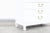 Mid-Century Modern Vintage Hollywood Regency Asian-Inspired White Lacquered Highboy Dresser For Sale - Image 3 of 10