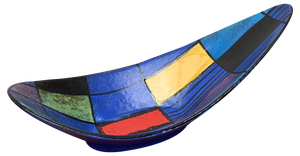 Mid-Century West German Pottery Bowl by Bodo Mans for Bay Keramik, 1960s