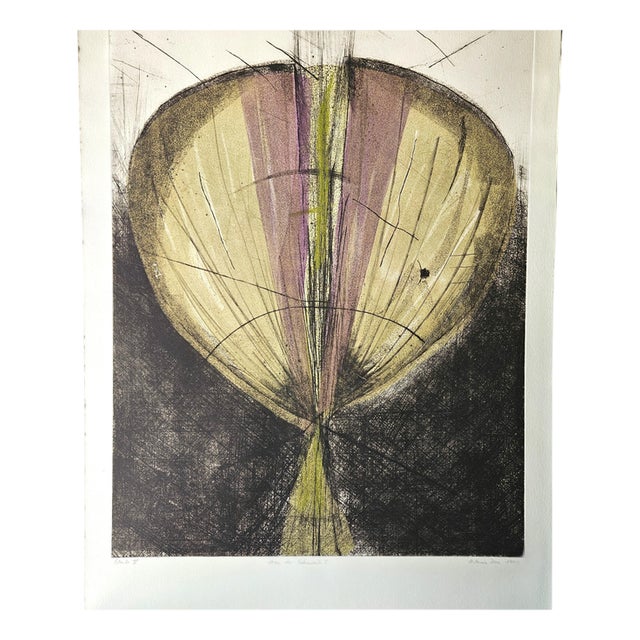 Antonia Dombrowsky, Composition, 1991, Color Etching For Sale