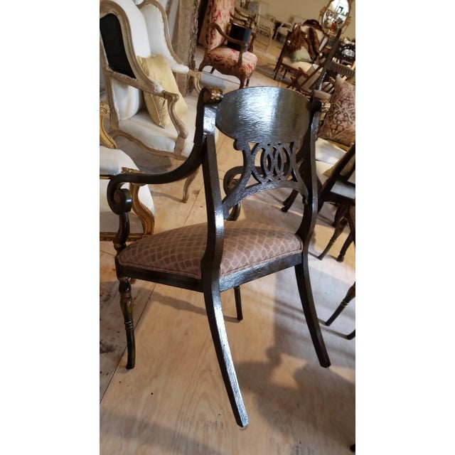 Regency Style Armchairs - Set of 8 For Sale - Image 10 of 10