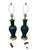 Royal Haeger 1960s Mid-Century Modern Royal Haeger Green/Blue Drip Lamps - Set of 2 - Working! For Sale - Image 4 of 7