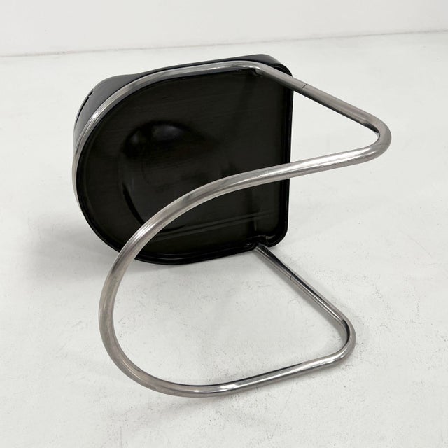 Black Orix Desk Chair by Vittorio Parigi & Nani Prina for Molteni, 1970s For Sale - Image 9 of 10