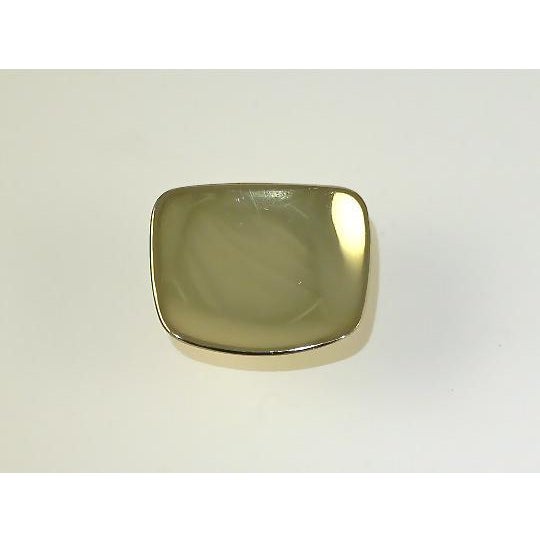 1960's Vintage Mid-Century Brass Cabinet Knobs Nos Nib - a Pair For Sale - Image 4 of 5
