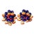 1950s Freirich Swirl Bead Clip on Earrings - 2 Pieces For Sale