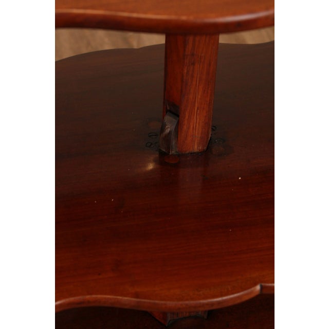 English Regency Antique Mahogany Metamorphic 3 Tier Dumb Waiter Table (B) For Sale In Philadelphia - Image 6 of 13