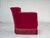 Danish Relax Armchair in Red Velour with Ash Legs, 1960s For Sale - Image 10 of 18