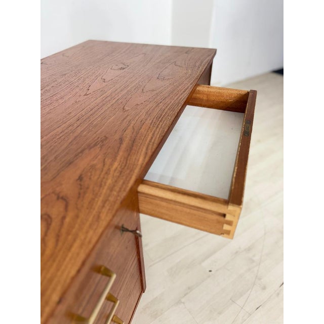 Mid-Century Danish Teak Desk, 1960s For Sale - Image 6 of 17