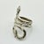 Platinum 1990s Vintage Southwestern Boho Chic Figurative Sterling Silver Snake Ring - Size 6 For Sale - Image 8 of 12