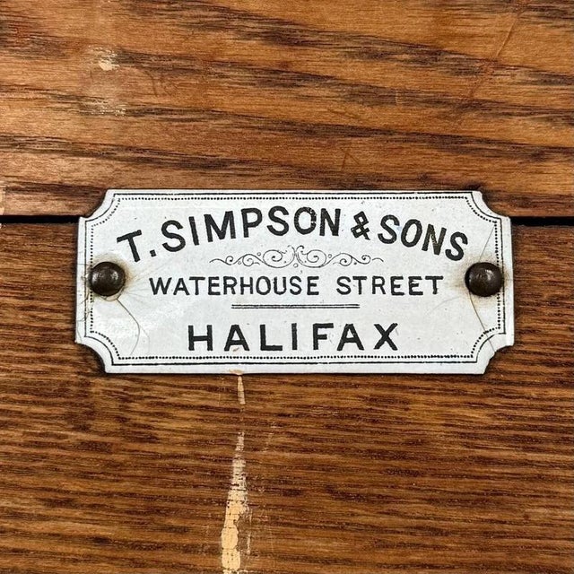 19th Century English Oak Dressing Chest by T. Simpson & Sons For Sale - Image 13 of 14