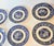 Blue Mid 20th Century Flow Blue Willow Ironstone Dessert Plates- Set of Six For Sale - Image 8 of 9