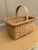 Early 20th Century American Splint Oak Gathering Basket For Sale - Image 4 of 10