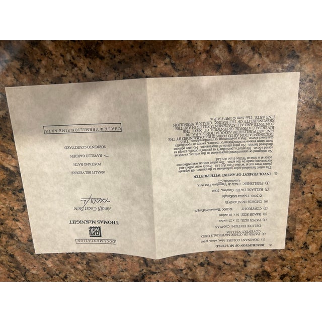 Thomas Frederick McKnight Amalfi Coast Suite: Ravello Garden 2000 For Sale - Image 9 of 9