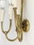 Ivory Metal and Brass Four-Light Wall Lamps, 1950s, Set of 4 For Sale - Image 13 of 18
