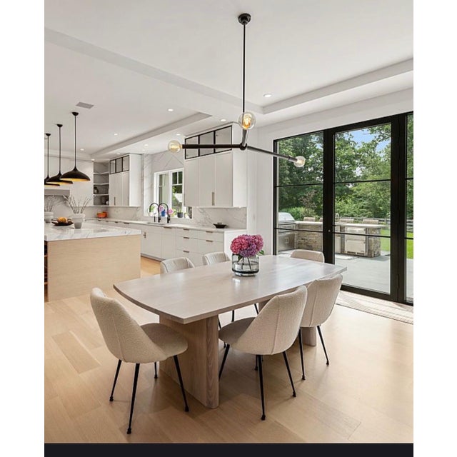 Custom Piece Oakwood Dining Table For Sale In New York - Image 6 of 6