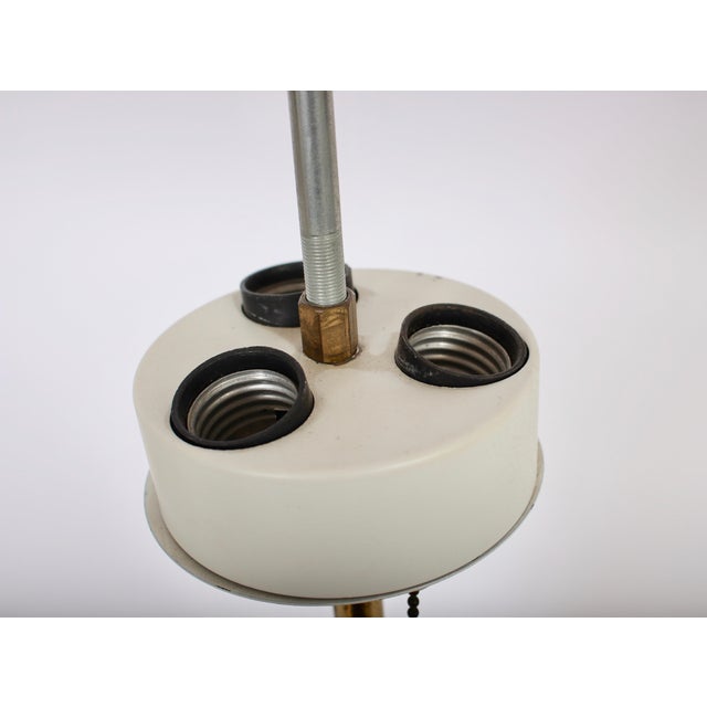 1950s Gerald Thurston Lightolier Porcelain "Fin" Table Lamp For Sale - Image 12 of 13