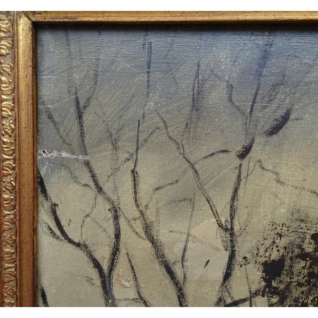 H. Schmidt, Shepherd in a Landscape, 1950s, Oil on Canvas, Framed For Sale - Image 7 of 12