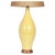 Mid-Century Modern Mid 20th Century Design-Technics Style Yellow Banded Art Pottery Table Lamp For Sale - Image 3 of 9