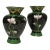 Pair of Vintage Miniature Cloisonné Vases For Sale