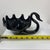 Mid 20th Century Black Amethyst Blown Glass Swan Bowl For Sale - Image 9 of 9