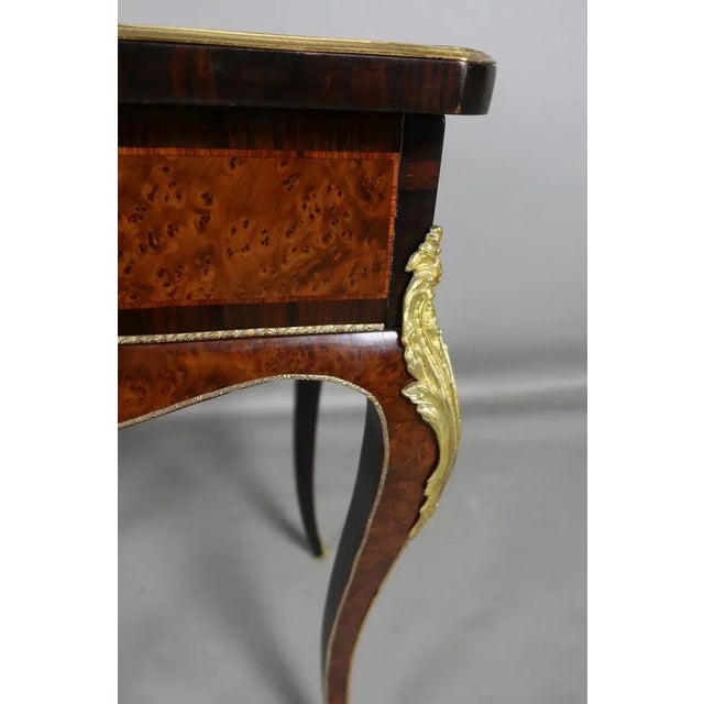 Vintage Brown Wood Table For Sale - Image 9 of 11