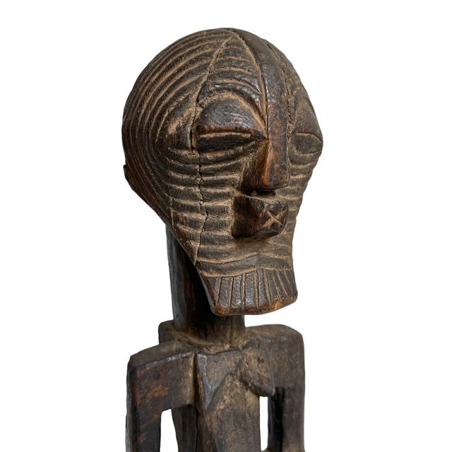 Tribal Antique Female Kifwebe Songye African Figure Sculpture For Sale - Image 3 of 10