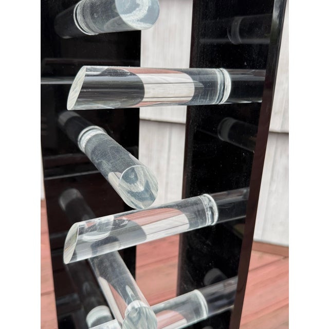 Shlomi Haziza (Israel B1969) Lucite Acrylic MCM Art Sculpture Pedestal Table 36" For Sale - Image 11 of 15