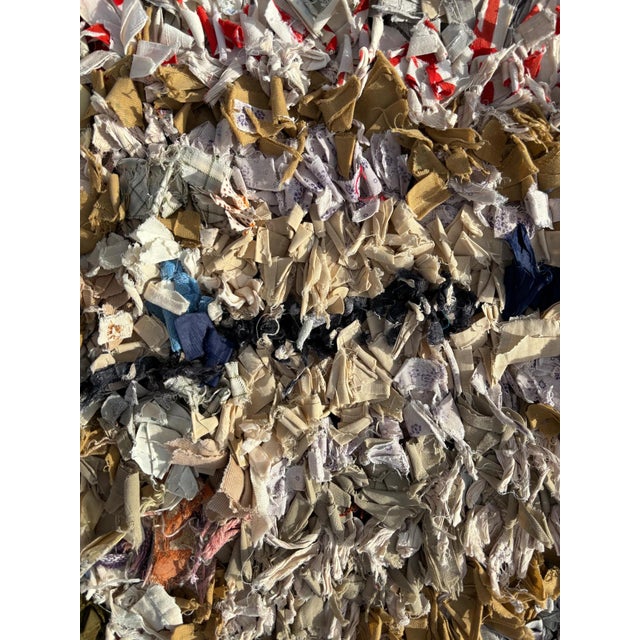 Stunning Berber Moroccan Boucheoruite Cotton Rug For Sale - Image 6 of 10