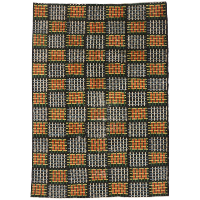 Zeki Muren Vintage Turkish Sivas Rug - 07'00 X 09'10 For Sale - Image 9 of 9