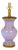 Lilac Alexandrite Glass Amphora Lamp W/ Gilded Accents For Sale