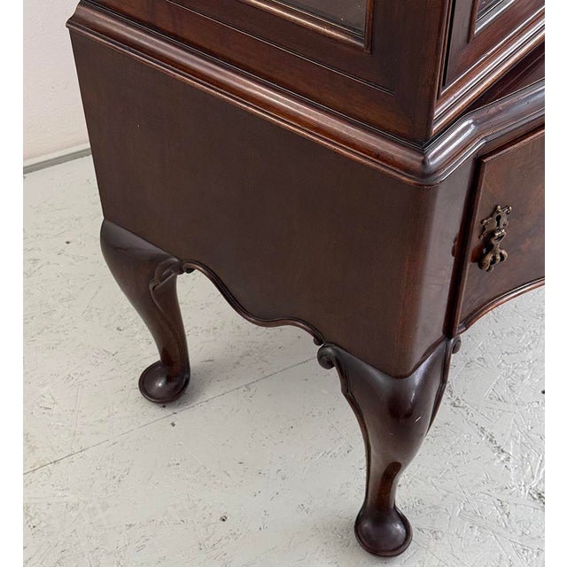 Antique Glass Cabinet in the style of Gerstel, 1930s For Sale - Image 6 of 11