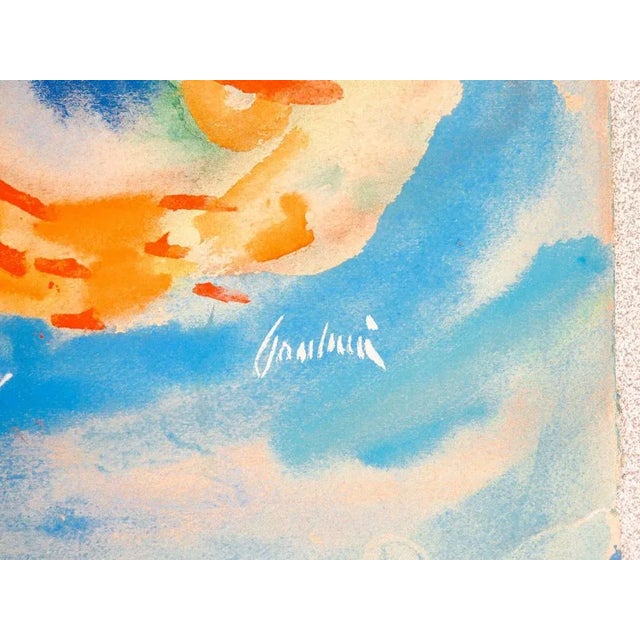 Paper Enrico Paulucci, Abstract Composition, 1960s, Tempera on Paper, Framed For Sale - Image 7 of 9