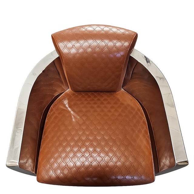 Vintage Eco-Leather Chairs, 1980s, Set of 2 For Sale - Image 3 of 8