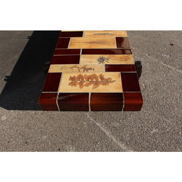 Mid-Century Modern Les Herbiers Coffee Table by Roger Capron, 1960s For Sale - Image 3 of 9