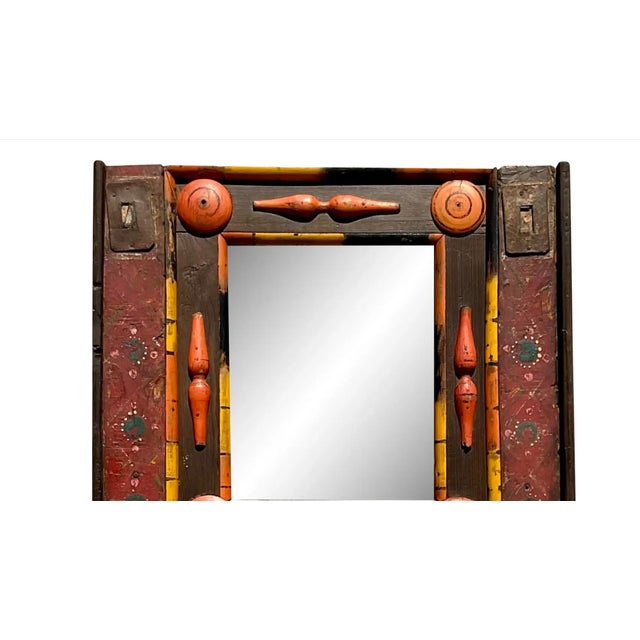 Vintage Boho Found Object Assemblage Mirror For Sale - Image 11 of 13