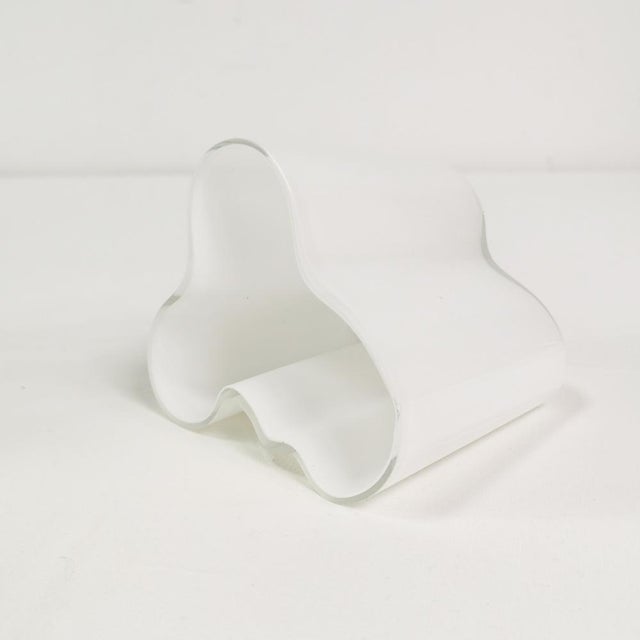 Mid-Century Vases in Glass by Alvar Aalto, Finland, 1980s, Set of 2 For Sale - Image 14 of 17