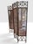 Cerulean Mid-Century Hand Painted Peacocks Folding Room Divider Screen Tortoise Finish Bamboo. Bohemian, Tiki, Eclectic, Asian Style. For Sale - Image 8 of 16