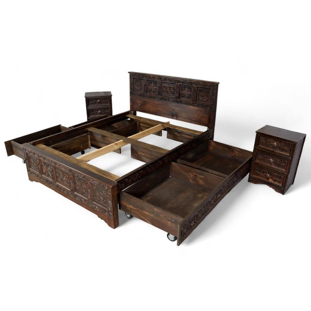 Wood Vintage Single Bed, 1990s For Sale - Image 7 of 18