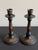 Paint 1910s Japanese Lacquer Candlesticks With Gilt Floral Decoration - Pair For Sale - Image 7 of 7
