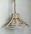 Vintage Bent Washed Rattan Chandelier For Sale In West Palm - Image 6 of 12