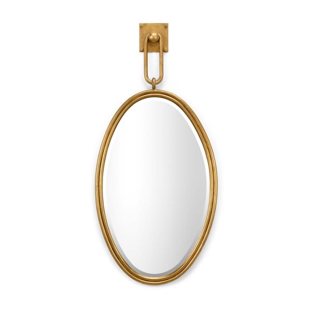 Wildwood Larry Laslo for Wildwood Tobago Mirror - Gold For Sale - Image 4 of 4