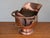 Fabulous Antique 19th Century Copper Brass Coal Bucket Helmet Scuttle W/ Helmet For Sale - Image 4 of 12