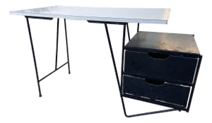 1950’s Floating Desk Attributed to d.r Bates & Jackson Gregory Jr. For Vista of California