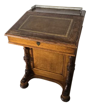 Victorian Leather Top Davenport Desk