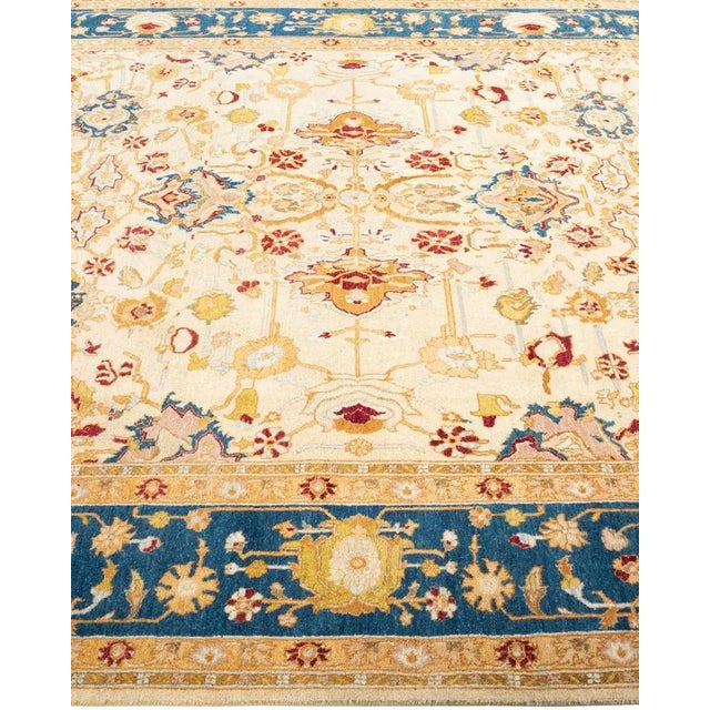 Solo Rugs Mogul, One-of-a-Kind Hand-Knotted Area Rug in Ivory, 6' 0" x 8' 10" For Sale - Image 4 of 8