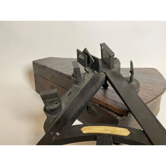 Traditional Nineteenth Century Ships Octant For Sale - Image 3 of 12