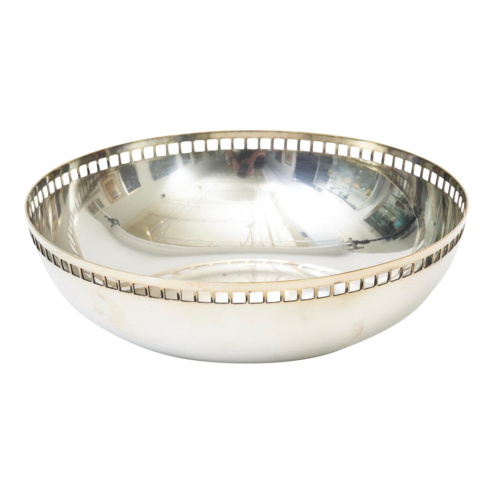 Richard Meier for Swid Powell Silver-Plate Skyscraper Large Bowl