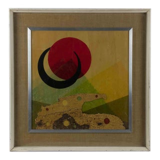 Roberto Crippa, Composition, Mixed Media on Wooden Panel, Mid-20th Century For Sale