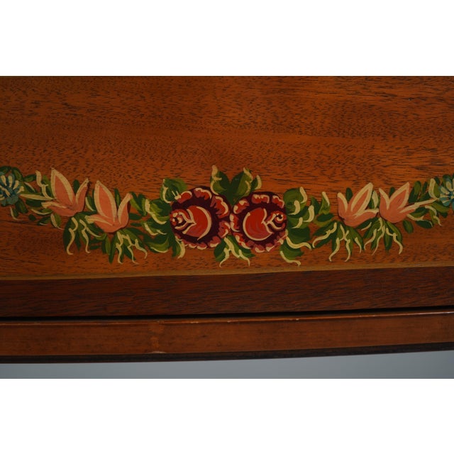 Brown Wellington Hall Adams Paint Decorated Satinwood Sideboard For Sale - Image 8 of 12