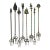 English Brass Toasting Forks - Set of 8 For Sale